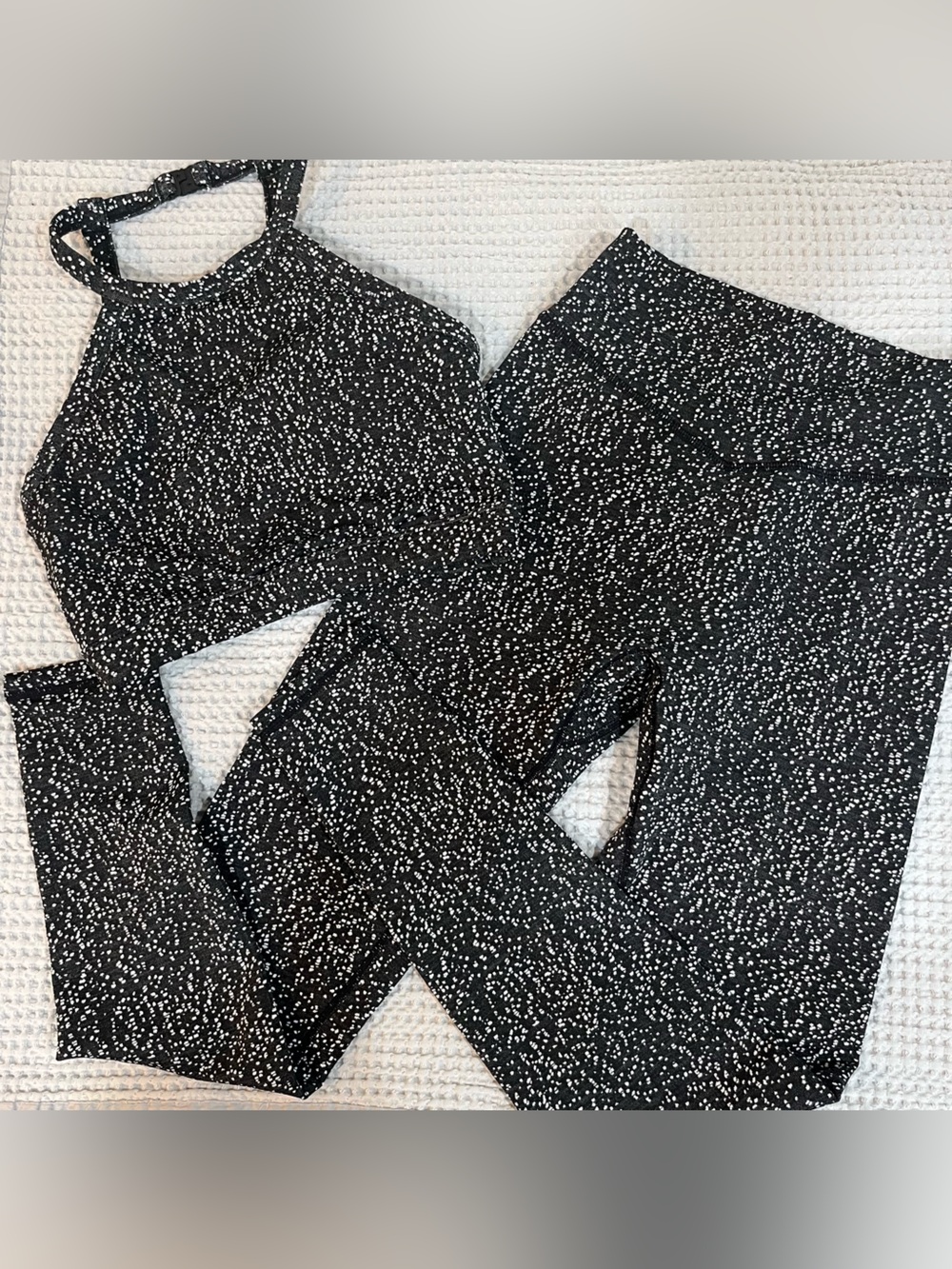 BuffBunny Rosa Jacquard SET Leggings + Bra !! Small